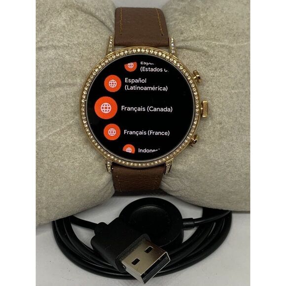 Fossil Gen 4 Authentic Digital Dial Smart Watch Custom Band FTW6015 ZA290 - Picture 1 of 12